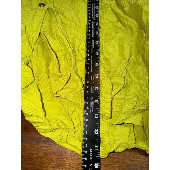 Chalet Et Ceci Yellow Green Tunic Button Up Shirt - Picture 8 of 8